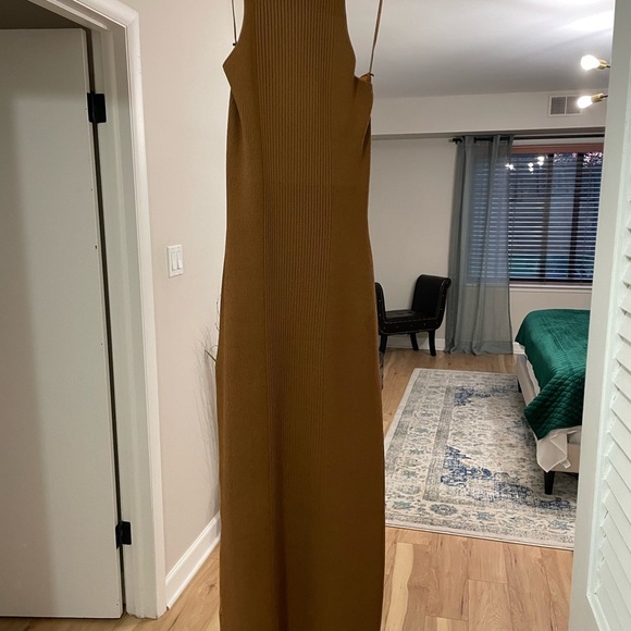 Nicholas Aegle Knict twist front halter midi dress for women - Picture 2 of 7